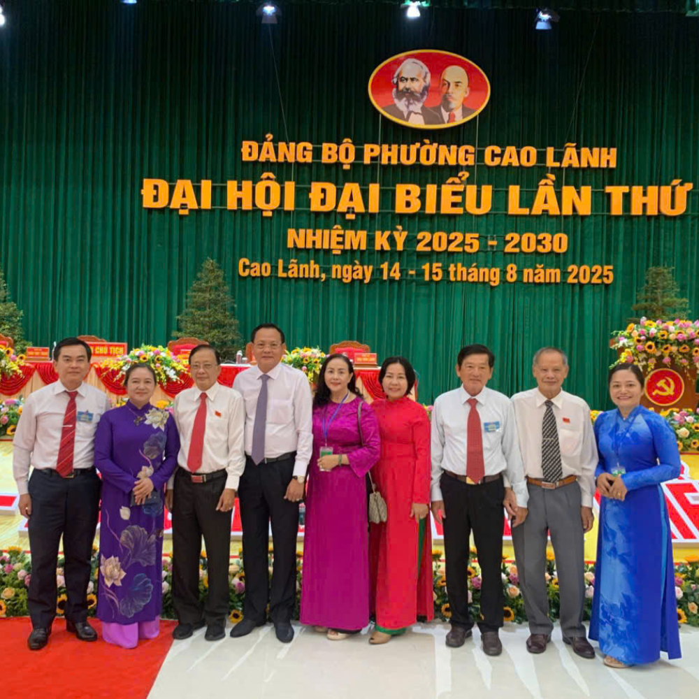 Không khí của buổi Đại Hội Đại Biểu Đảng Bộ Phường Cao Lãnh Lần Thứ I, Nhiệm Kỳ 2025 – 2030